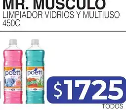 Masivos Mr. musculo limpiador vidrios y multiuso oferta