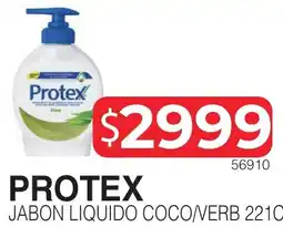 Masivos Protex jabon liquido coco/verb oferta