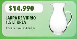 Supermercados Vea Krea jarra de vidrio oferta