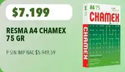 Supermercados Vea Chamex resma a4 oferta
