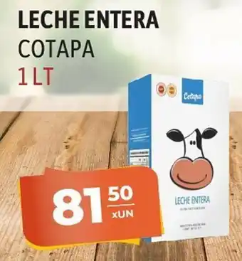 El Milagro Mayorista Leche Entera Cotapa 1lt oferta