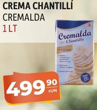 El Milagro Mayorista Crema Chantillí Cremalda 1lt oferta