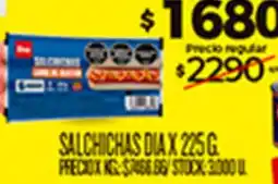 Supermercados DIA Salchichas dia oferta