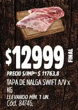 Supermercados Yaguar Tapa de nalga swift a/v oferta