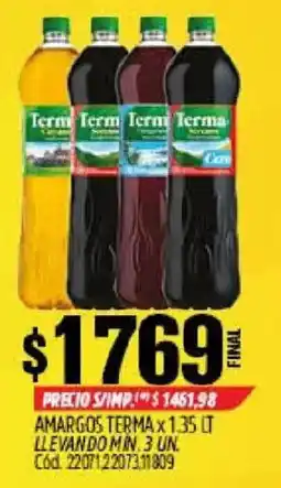 Supermercados Yaguar Termas amargos oferta