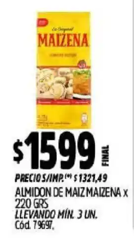 Supermercados Yaguar Maizena almidon de maiz oferta