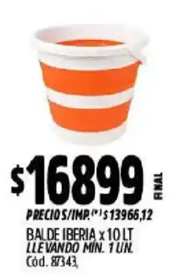 Supermercados Yaguar Iberia balde oferta