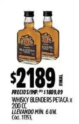 Supermercados Yaguar Blenders whisky oferta