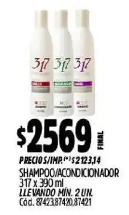 Supermercados Yaguar 317 shampoo/ acondicionador oferta