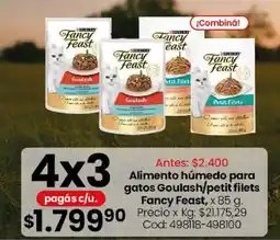 Coto Fancy Feast alimento húmedo para gatos Goulash/petit filets oferta