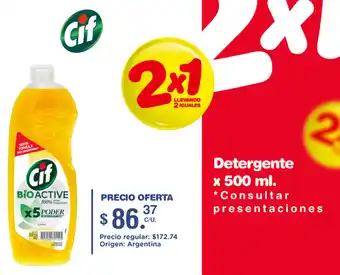 Farmar CIF Detergente x 500 ml. oferta