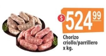 Autoservicio Capo Chorizo Criollo/Parrillero x Kg. oferta