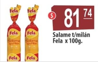 Autoservicio Capo Salame T/Milán Fela x 100 g. oferta