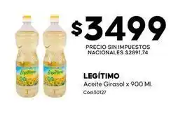 Diarco Legítimo - aceite girasol x 900 ml. cod.30127 oferta