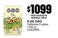 Diarco 9 de oro - galletitas crujitas x 120 gr. cód:33910 oferta