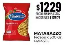 Diarco Matarazzo - fideos x 500 gr. cód:27211 oferta