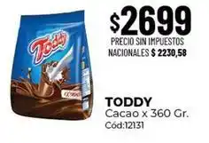 Diarco Toddy - cacao x 360 gr. cód:12131 oferta