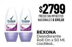 Diarco Rexona - desodorante roll on x 50 ml. cód:39845 oferta