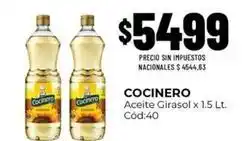 Diarco Cocinero - aceite girasol x 1.5 lt. cód:40 oferta