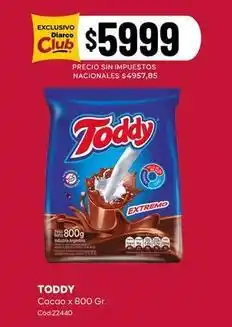 Diarco Toddy - cacao x 800 gr oferta