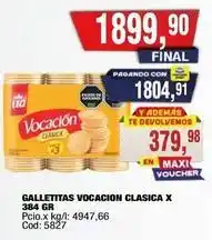 Maxiconsumo Vocacion - galletitas vocacion clasica x 384 gr oferta