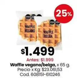 Coto Waffle vegano/belga oferta