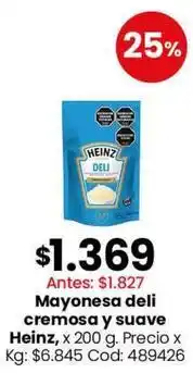 Coto Heinz - mayonesa deli cremosa y suave oferta