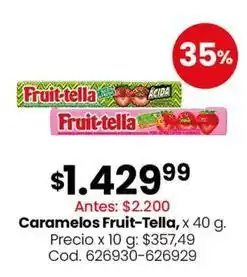 Coto Caramelos fruit-tella, x 40 g oferta