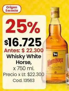 Coto White horse - whisky white horse x 750 ml. cod. 13563 oferta
