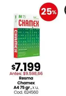 Coto Resma a4 75 gr, x u. cod. 624560 oferta