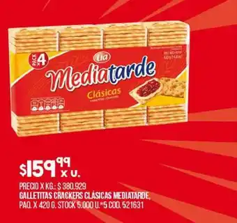 Coto Galletitas Crackers Clásicas Mediatarde oferta