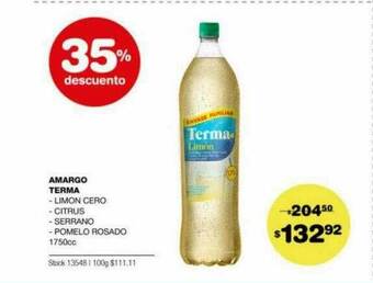 Atomo Conviene Amargo Terma oferta
