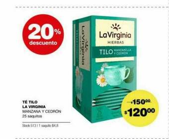 Atomo Conviene Té Tilo La Virginia oferta