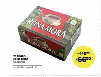 Atomo Conviene Té Negro Reina Mora oferta