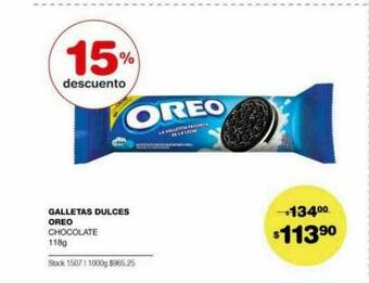 Atomo Conviene Galletas Dulces Oreo Chocolate oferta