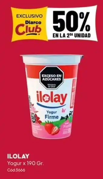 Diarco Ilolay yogur firme oferta