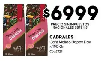 Diarco Cabrales café molido happy day oferta