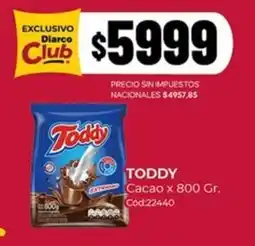 Diarco Toddy cacao oferta