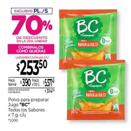 La Anonima BC polvo para preparar jugo oferta