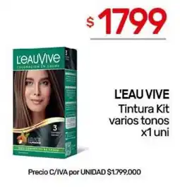 Nini Mayorista L'EAU VIVE Tintura Kit varios tonos oferta