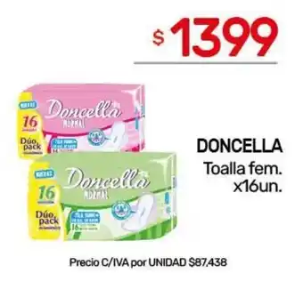 Nini Mayorista Doncella toalla fem. oferta
