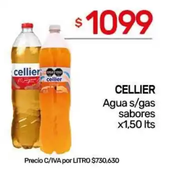 Nini Mayorista Cellier agua s/gas sabores oferta