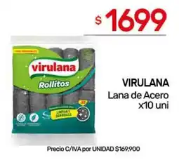 Nini Mayorista Virulana lana de acero rollitos oferta