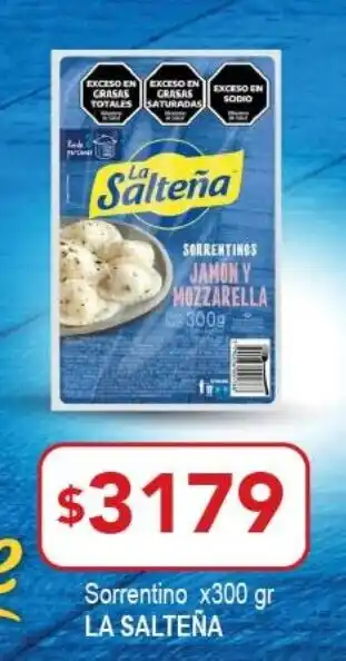 Nini Mayorista La salteña sorrentinos jamon y mozzarella oferta