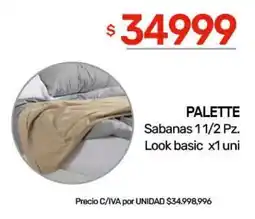 Nini Mayorista Palette sabanas 11/2 pz oferta