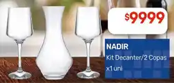 Nini Mayorista Nadir kit decanter/2 copas oferta