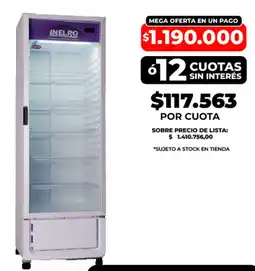 Supermayorista Vital Inelro refrigerador oferta