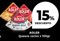 Supermayorista Vital Adler quesos varios oferta