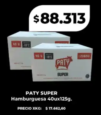 Supermayorista Vital Paty super hamburguesa oferta