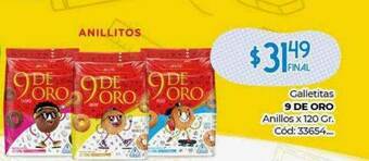 Diarco Galletitas 9 De Oro Anillos oferta